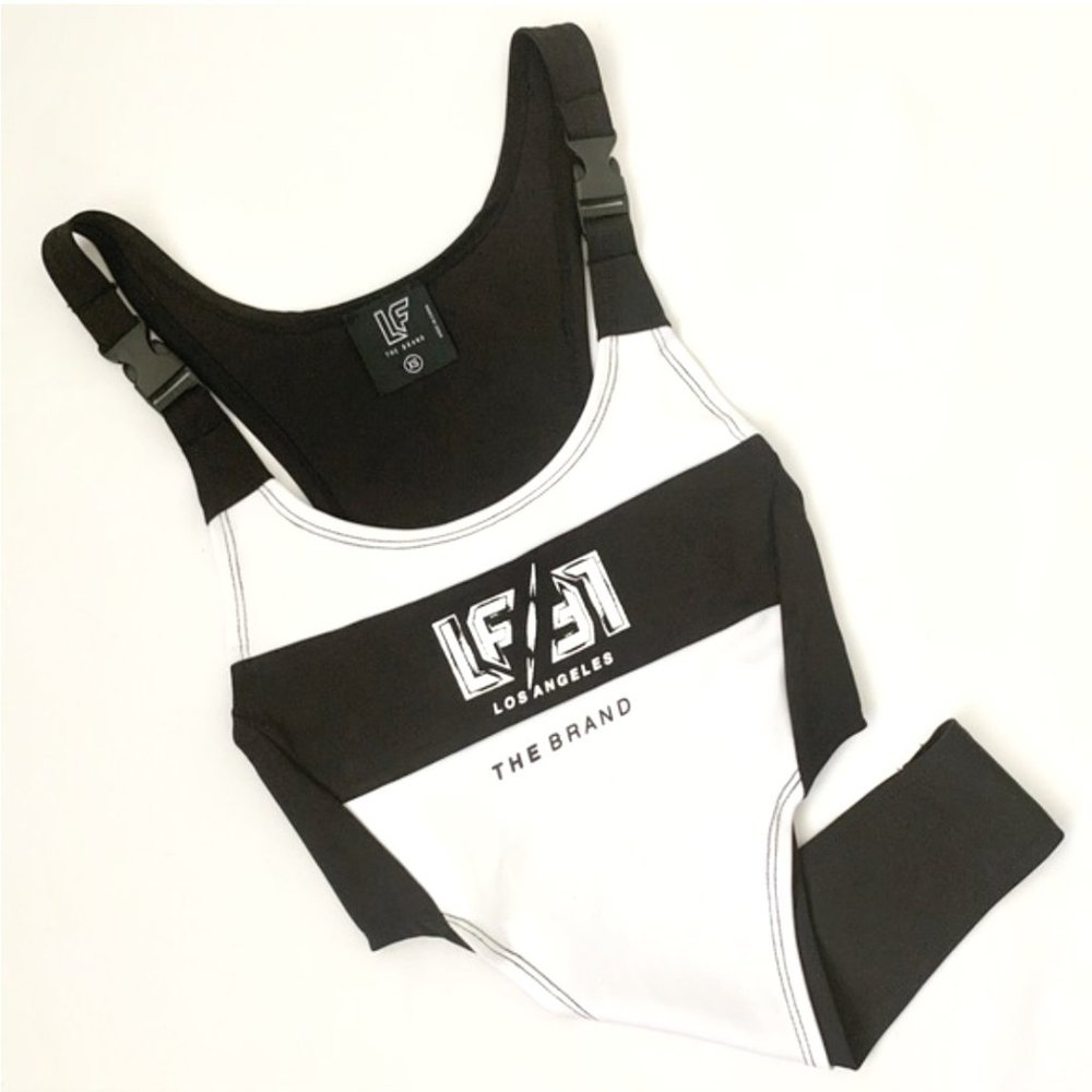 NWOT LF The Brand High Cut Bodysuit XS